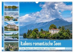 Italiens romantische Seen (Wandkalender 2025 DIN A3 quer), CALVENDO Monatskalender