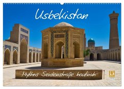 Usbekistan Mythos Seidenstraße hautnah (Wandkalender 2025 DIN A2 quer), CALVENDO Monatskalender - Calvendo;Kurz, Michael