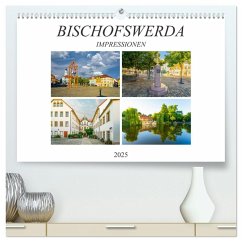 Bischofswerda Impressionen (hochwertiger Premium Wandkalender 2025 DIN A2 quer), Kunstdruck in Hochglanz - Calvendo;Meutzner, Dirk