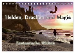 Helden, Drachen und Magie (Tischkalender 2025 DIN A5 quer), CALVENDO Monatskalender - Calvendo;Schröder, Karsten