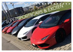 Supersportscars & Exoten (Tischkalender 2025 DIN A5 quer), CALVENDO Monatskalender