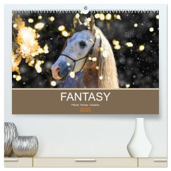 FANTASY Pferde Horses Caballos (hochwertiger Premium Wandkalender 2025 DIN A2 quer), Kunstdruck in Hochglanz