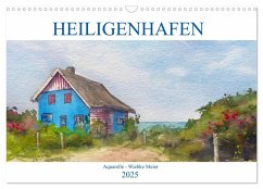 Heiligenhafen in Aquarell (Wandkalender 2025 DIN A3 quer), CALVENDO Monatskalender