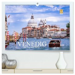 Venedig bei Tag und Nacht (hochwertiger Premium Wandkalender 2025 DIN A2 quer), Kunstdruck in Hochglanz - Calvendo;Gräbner, Holger