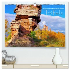 Trifels - Wanderung auf dem Annweilerer Burgenweg (hochwertiger Premium Wandkalender 2025 DIN A2 quer), Kunstdruck in Hochglanz