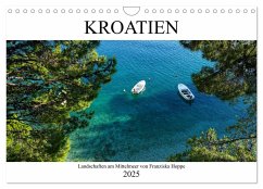 Kroatien - Landschaften am Mittelmeer (Wandkalender 2025 DIN A4 quer), CALVENDO Monatskalender