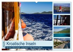 Kroatische Inseln - Mit dem Motorsegler unterwegs in der Kvarner Bucht (Wandkalender 2025 DIN A2 quer), CALVENDO Monatskalender - Calvendo;Liedtke Reisefotografie, Silke