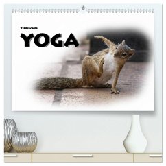 Tierisches Yoga (hochwertiger Premium Wandkalender 2025 DIN A2 quer), Kunstdruck in Hochglanz