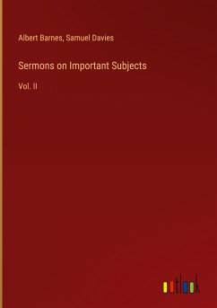 Sermons on Important Subjects - Barnes, Albert; Davies, Samuel