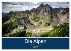 Die Alpen vom Himmel aus gesehen (Wandkalender 2025 DIN A4 quer), CALVENDO Monatskalender