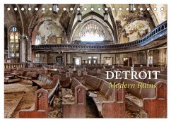 Detroit - Modern Ruins (Tischkalender 2025 DIN A5 quer), CALVENDO Monatskalender