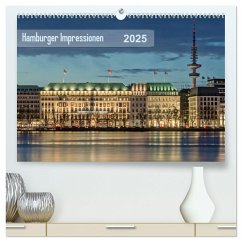 Hamburger Impressionen 2025 (hochwertiger Premium Wandkalender 2025 DIN A2 quer), Kunstdruck in Hochglanz