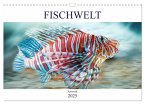Fischwelt - Artwork (Wandkalender 2025 DIN A3 quer), CALVENDO Monatskalender