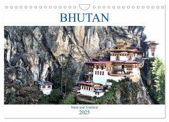 Bhutan - Natur und Tradition (Wandkalender 2025 DIN A4 quer), CALVENDO Monatskalender