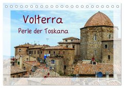 Volterra Perle der Toskana (Tischkalender 2025 DIN A5 quer), CALVENDO Monatskalender