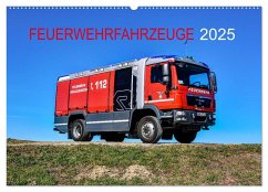 Feuerwehrfahrzeuge (Wandkalender 2025 DIN A2 quer), CALVENDO Monatskalender