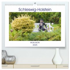 Schleswig-Holstein Moin Moin (hochwertiger Premium Wandkalender 2025 DIN A2 quer), Kunstdruck in Hochglanz - Calvendo;Busch, Martina