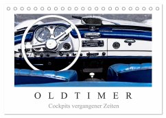 Oldtimer - Cockpits vergangener Zeiten (Tischkalender 2025 DIN A5 quer), CALVENDO Monatskalender - Calvendo;Meyer, Dieter