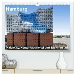 Hamburg. HafenCity, Kontorhausviertel und Speicherstadt. (hochwertiger Premium Wandkalender 2025 DIN A2 quer), Kunstdruck in Hochglanz - Calvendo;Seethaler Fotografie, Thomas