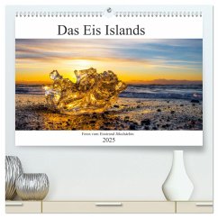 Das Eis Islands (hochwertiger Premium Wandkalender 2025 DIN A2 quer), Kunstdruck in Hochglanz