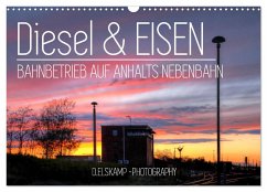 Diesel & Eisen - Bahnbetrieb auf Anhalts Nebenbahn (Wandkalender 2025 DIN A3 quer), CALVENDO Monatskalender