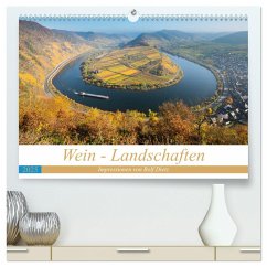 Wein - Landschaften (hochwertiger Premium Wandkalender 2025 DIN A2 quer), Kunstdruck in Hochglanz