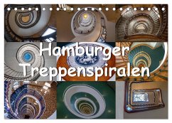 Hamburger Treppenspiralen (Tischkalender 2025 DIN A5 quer), CALVENDO Monatskalender