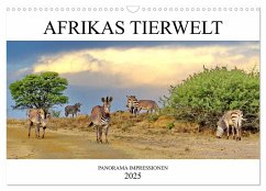 AFRIKAS TIERWELT Panorama Impressionen (Wandkalender 2025 DIN A3 quer), CALVENDO Monatskalender - Calvendo