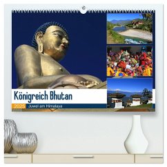 Königreich Bhutan - Juwel am Himalaya (hochwertiger Premium Wandkalender 2025 DIN A2 quer), Kunstdruck in Hochglanz - Calvendo;Herzog, Michael