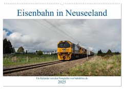 Eisenbahn in Neuseeland (Wandkalender 2025 DIN A2 quer), CALVENDO Monatskalender