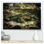 Glückliche Frösche (hochwertiger Premium Wandkalender 2025 DIN A2 quer), Kunstdruck in Hochglanz