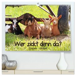 Wer zickt denn da? - Zicklein-Edition (hochwertiger Premium Wandkalender 2025 DIN A2 quer), Kunstdruck in Hochglanz - Calvendo;Löwer, Sabine
