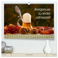 Biergenuss zu jeder Jahreszeit (hochwertiger Premium Wandkalender 2025 DIN A2 quer), Kunstdruck in Hochglanz