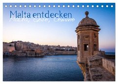 Malta entdecken Malta, Gozo, Comino (Tischkalender 2025 DIN A5 quer), CALVENDO Monatskalender