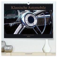 Klassische Automobile - Lenkräder und Armaturen (hochwertiger Premium Wandkalender 2025 DIN A2 quer), Kunstdruck in Hochglanz