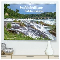 Rheinfall in Schaffhausen - Ein Naturschauspiel (hochwertiger Premium Wandkalender 2025 DIN A2 quer), Kunstdruck in Hochglanz