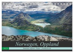 Norwegen, Oppland (Tischkalender 2025 DIN A5 quer), CALVENDO Monatskalender