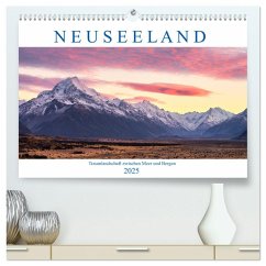 Neuseeland: Traumlandschaft zwischen Meer und Bergen (hochwertiger Premium Wandkalender 2025 DIN A2 quer), Kunstdruck in Hochglanz - Calvendo;Schänzer, Sandra