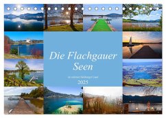 Die Flachgauer Seen (Tischkalender 2025 DIN A5 quer), CALVENDO Monatskalender