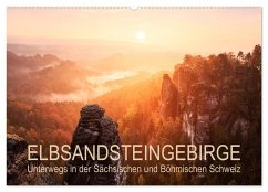 Elbsandsteingebirge: Unterwegs in der Sächsischen und Böhmischen Schweiz (Wandkalender 2025 DIN A2 quer), CALVENDO Monatskalender