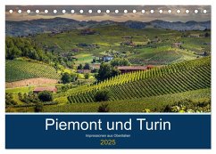 Piemont und Turin (Tischkalender 2025 DIN A5 quer), CALVENDO Monatskalender