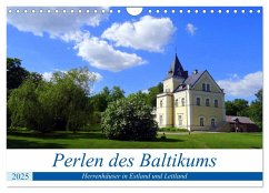Perlen des Baltikums - Herrenhäuser in Estland und Lettland (Wandkalender 2025 DIN A4 quer), CALVENDO Monatskalender