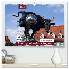 Unterwegs in Bietigheim-Bissingen (hochwertiger Premium Wandkalender 2025 DIN A2 quer), Kunstdruck in Hochglanz