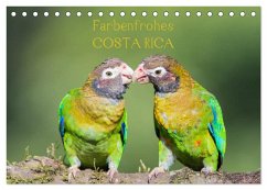 Farbenfrohes Costa Rica (Tischkalender 2025 DIN A5 quer), CALVENDO Monatskalender