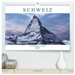 Schweiz - Vom Hochgebirge zu Palmen (hochwertiger Premium Wandkalender 2025 DIN A2 quer), Kunstdruck in Hochglanz - Calvendo;Kruse, Joana