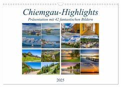 Chiemgau-Highlights (Wandkalender 2025 DIN A3 quer), CALVENDO Monatskalender