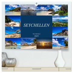 Trauminseln Seychellen (hochwertiger Premium Wandkalender 2025 DIN A2 quer), Kunstdruck in Hochglanz