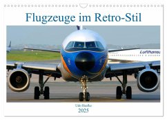 Flugzeuge im Retro-Stil (Wandkalender 2025 DIN A3 quer), CALVENDO Monatskalender - Calvendo;Haafke, Udo