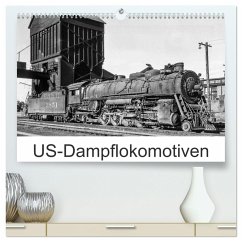 US-Dampflokomotiven (hochwertiger Premium Wandkalender 2025 DIN A2 quer), Kunstdruck in Hochglanz - Calvendo;Schulz-Dostal, Michael