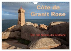 Côte de Granit Rose - Der rote Norden der Bretagne (Wandkalender 2025 DIN A4 quer), CALVENDO Monatskalender - Calvendo;Benoît, Etienne